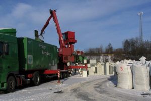 Photo 2. Mobile industrial plant for recycling of refrigerator devices